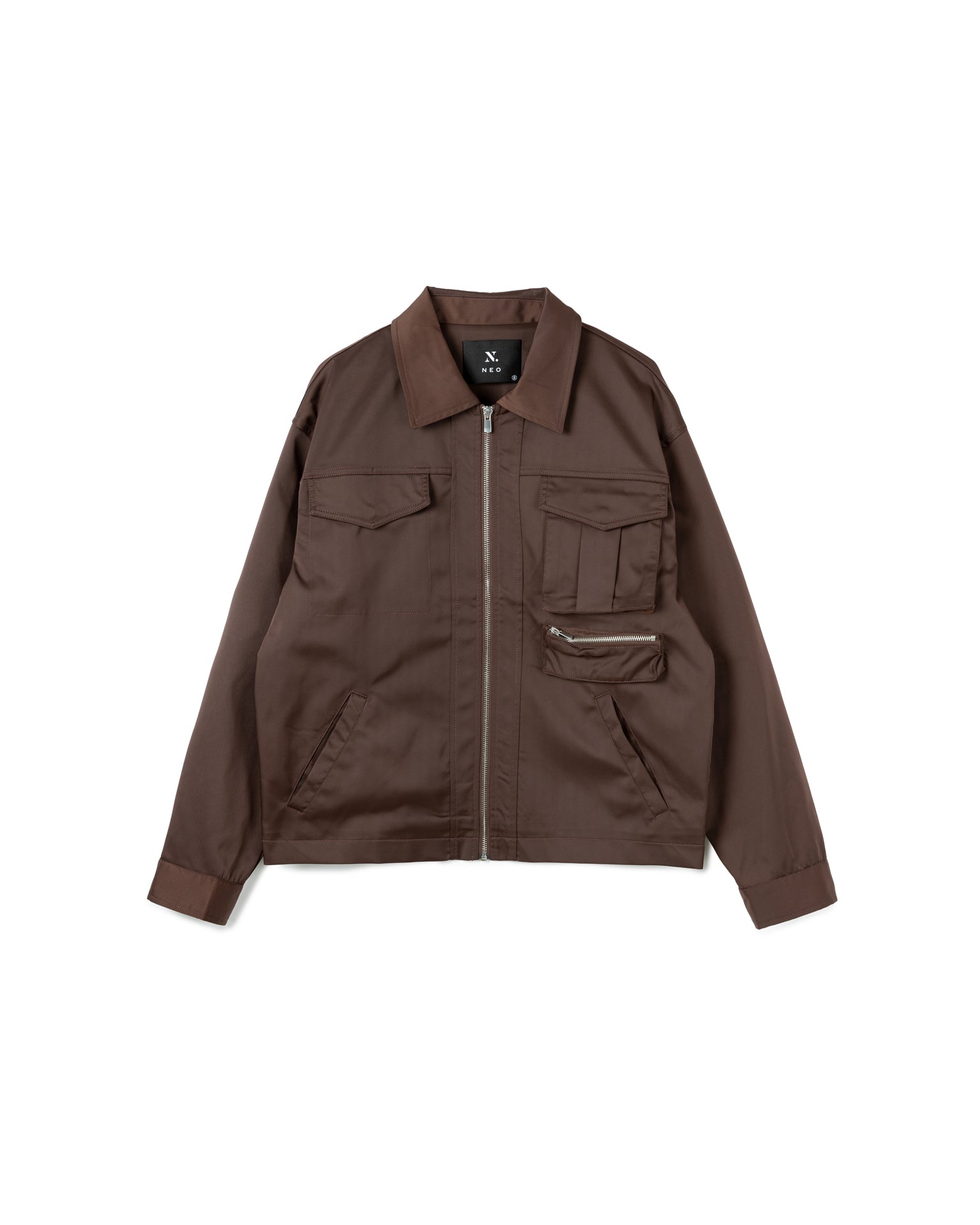 Zip-Up Cargo Jacket