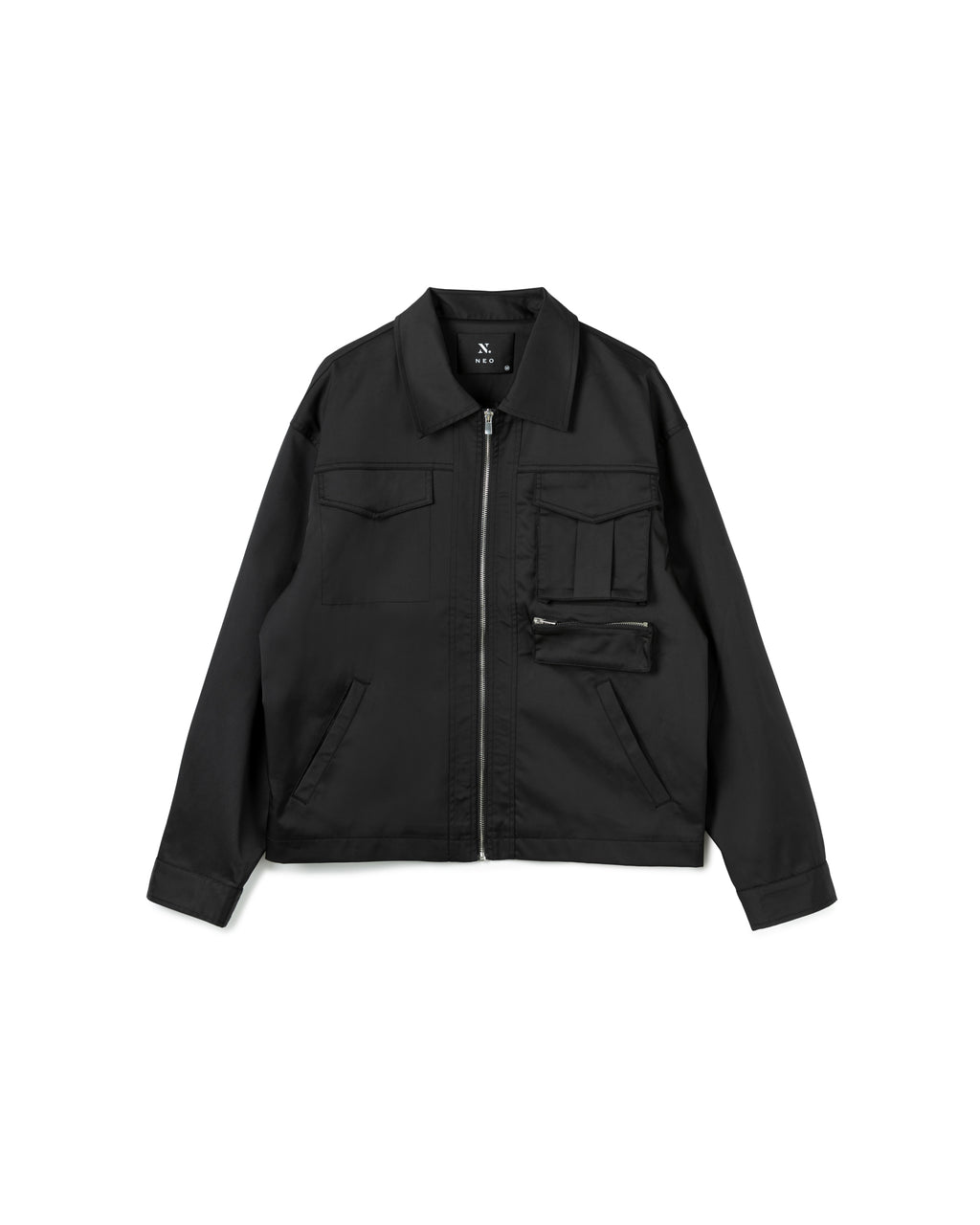 Zip-Up Cargo Jacket