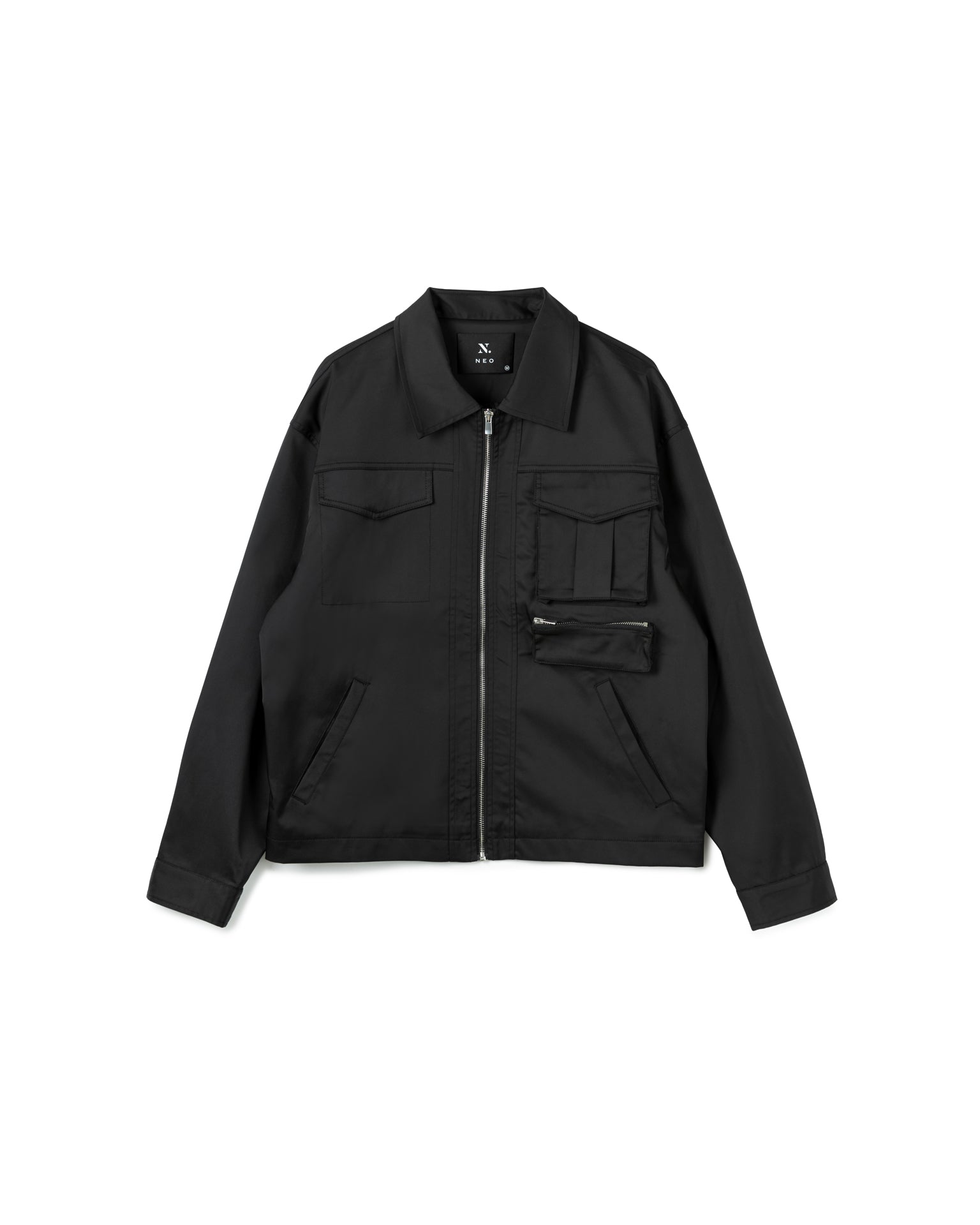 Zip-Up Cargo Jacket