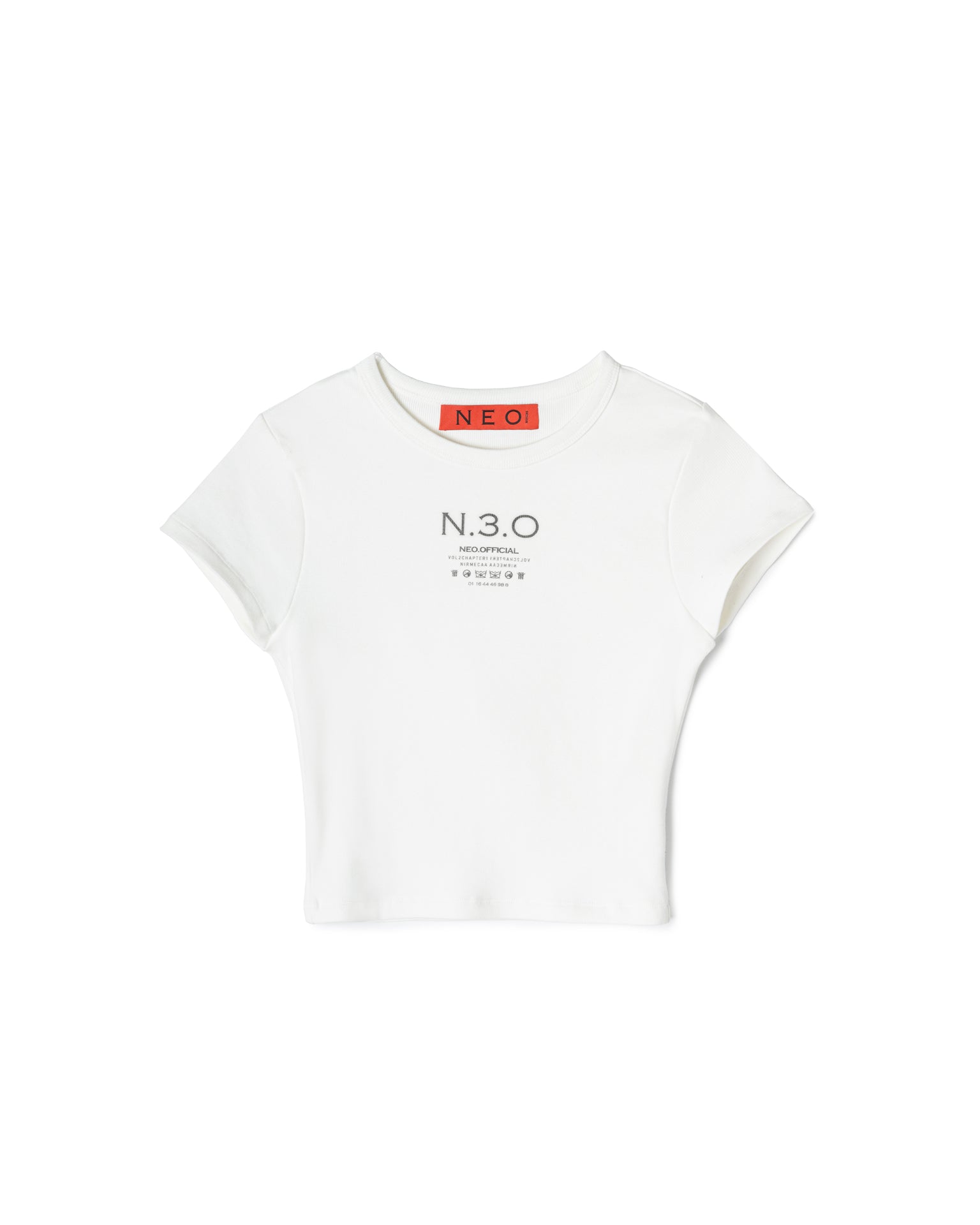 N E O Vol.2_CH.1 Logo Crop Top