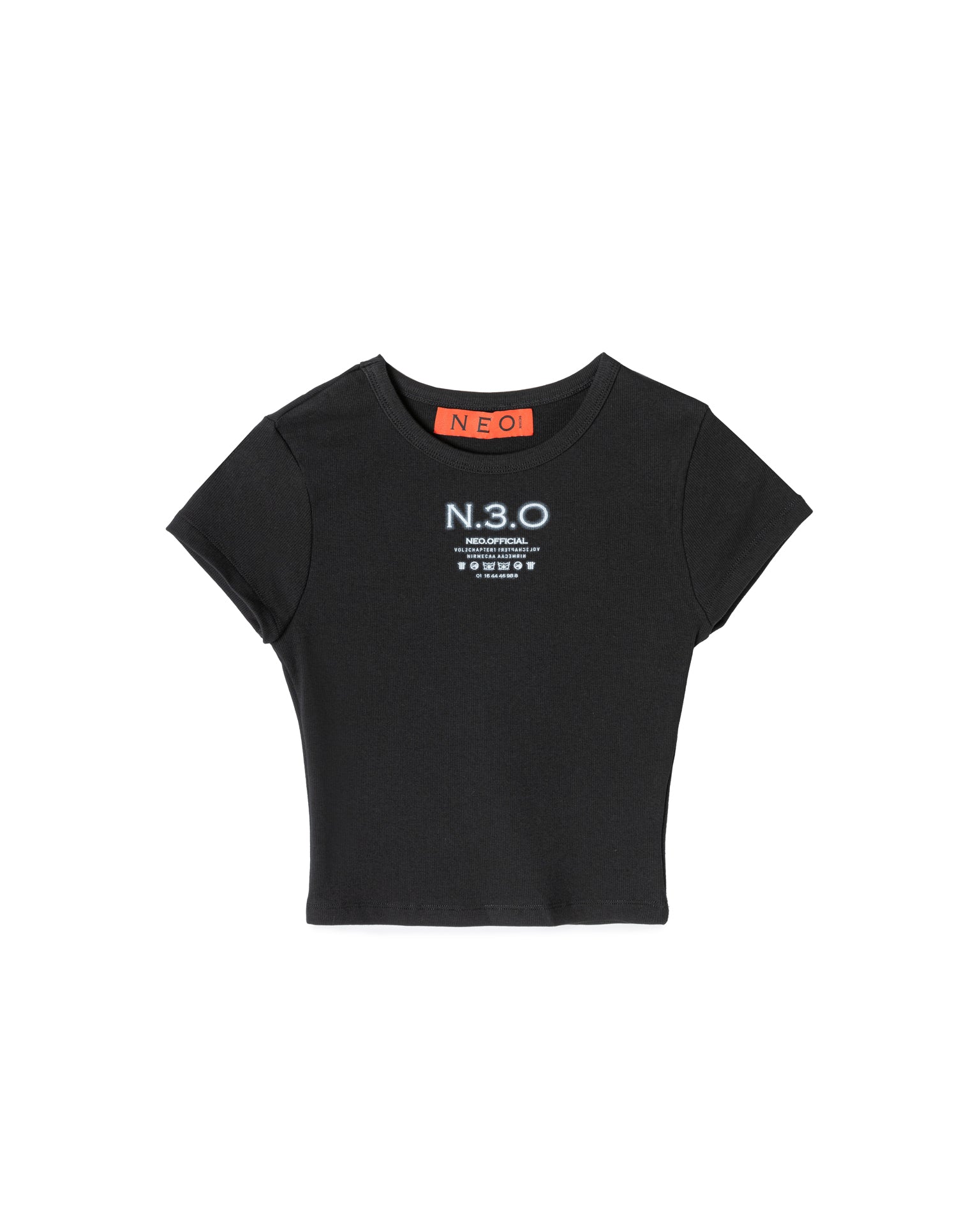 N E O Vol.2_CH.1 Logo Crop Top