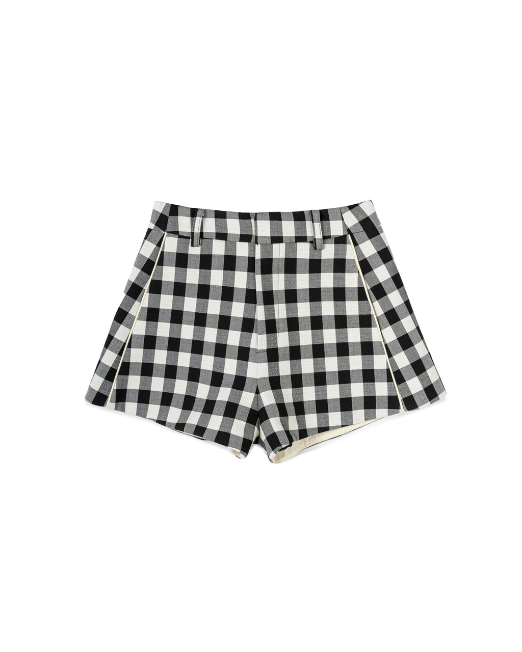 Checkered A-Line Short