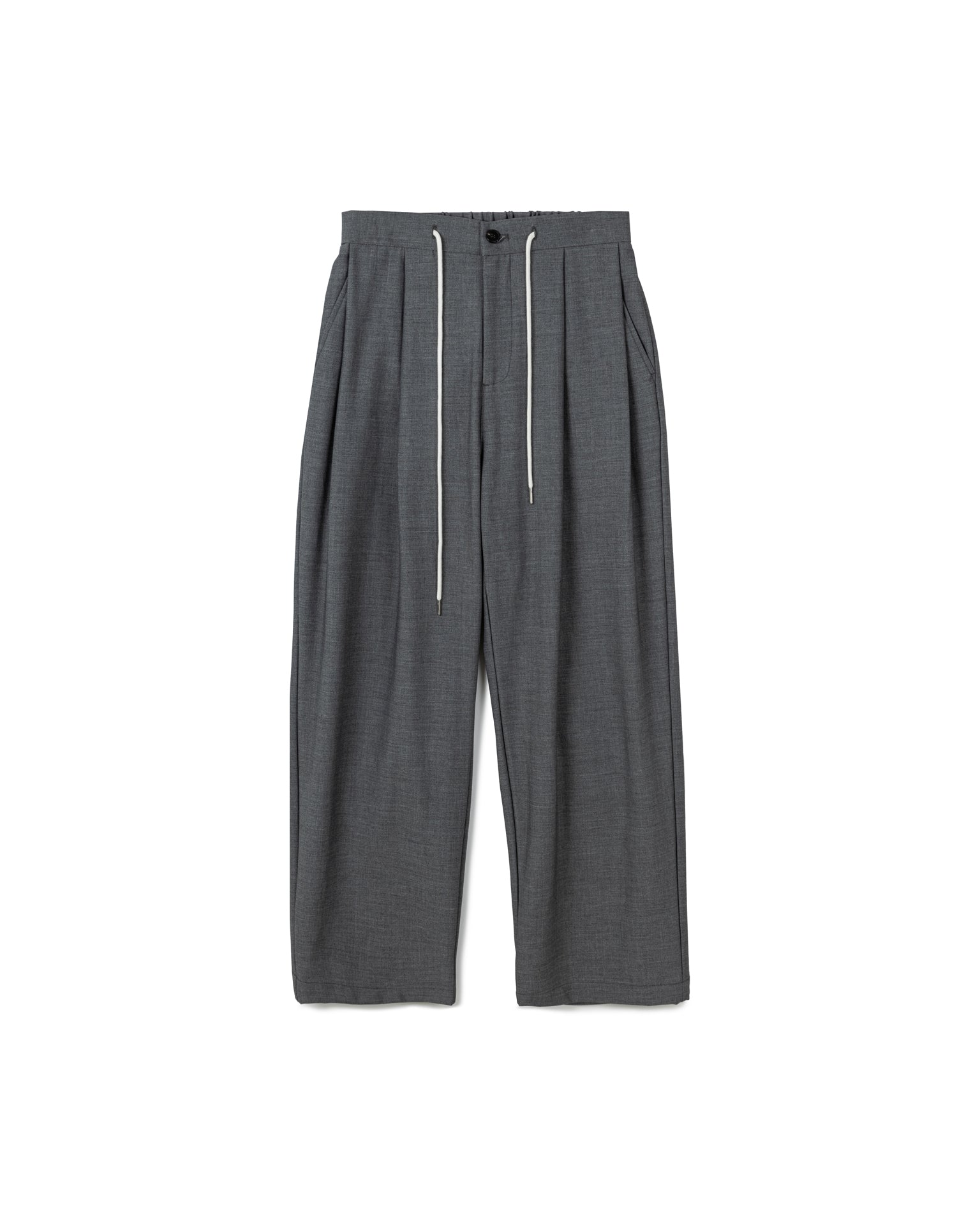 Drawstring Suit Pants with Elastic Waist