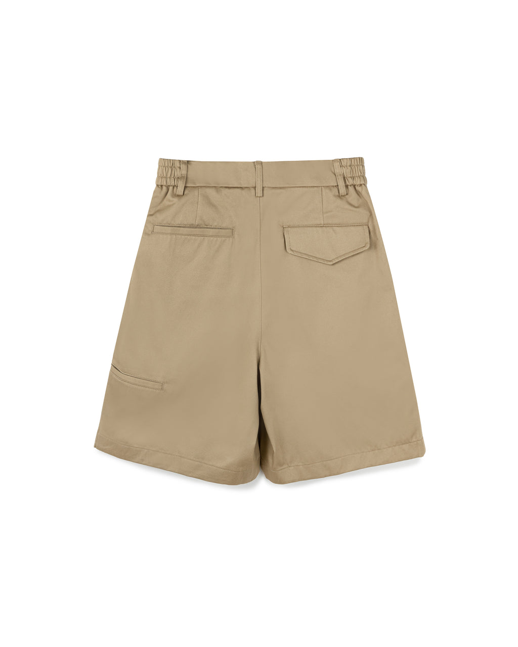 Elastic Waist Pleat Shorts