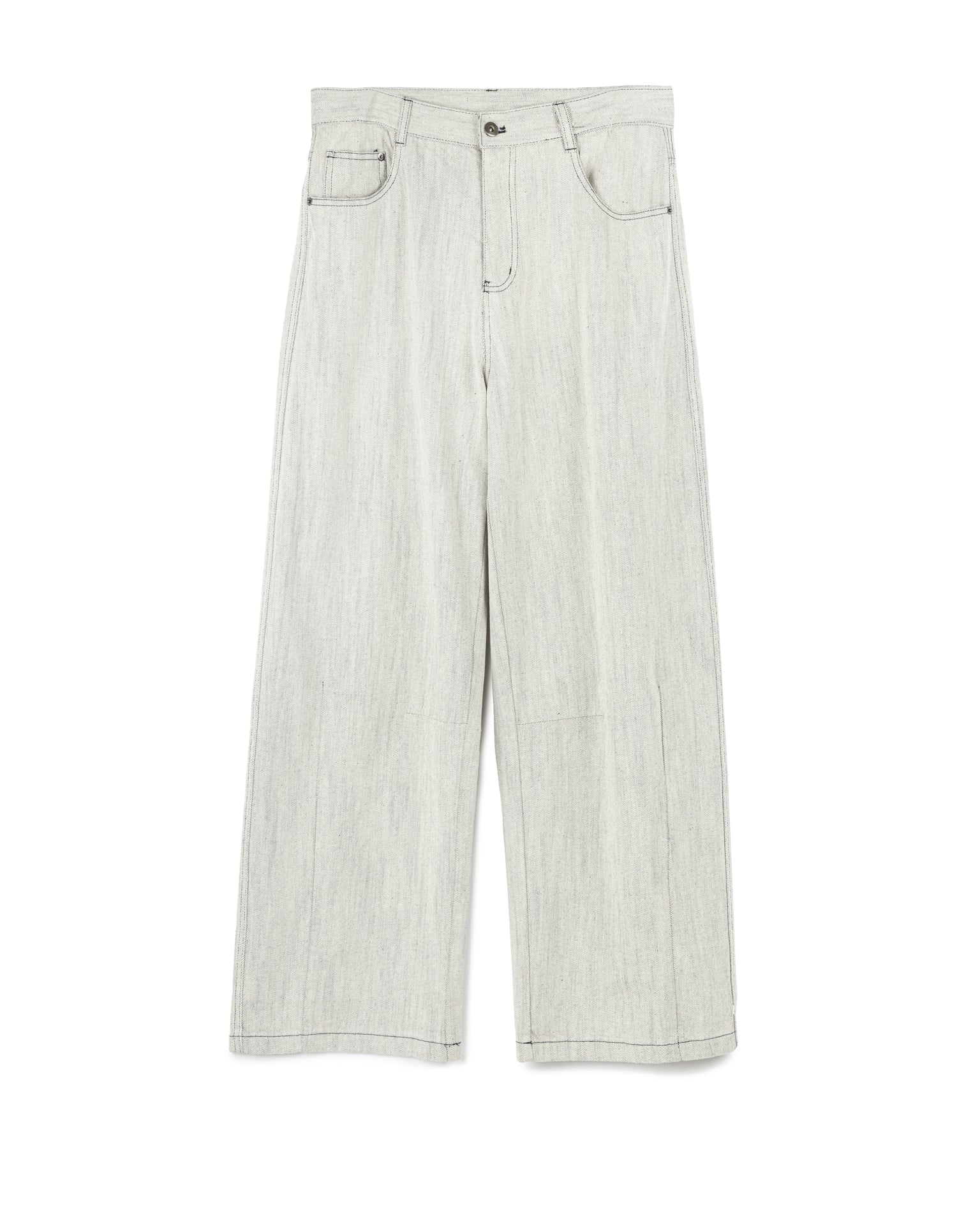 Stitch Denim Long Pants