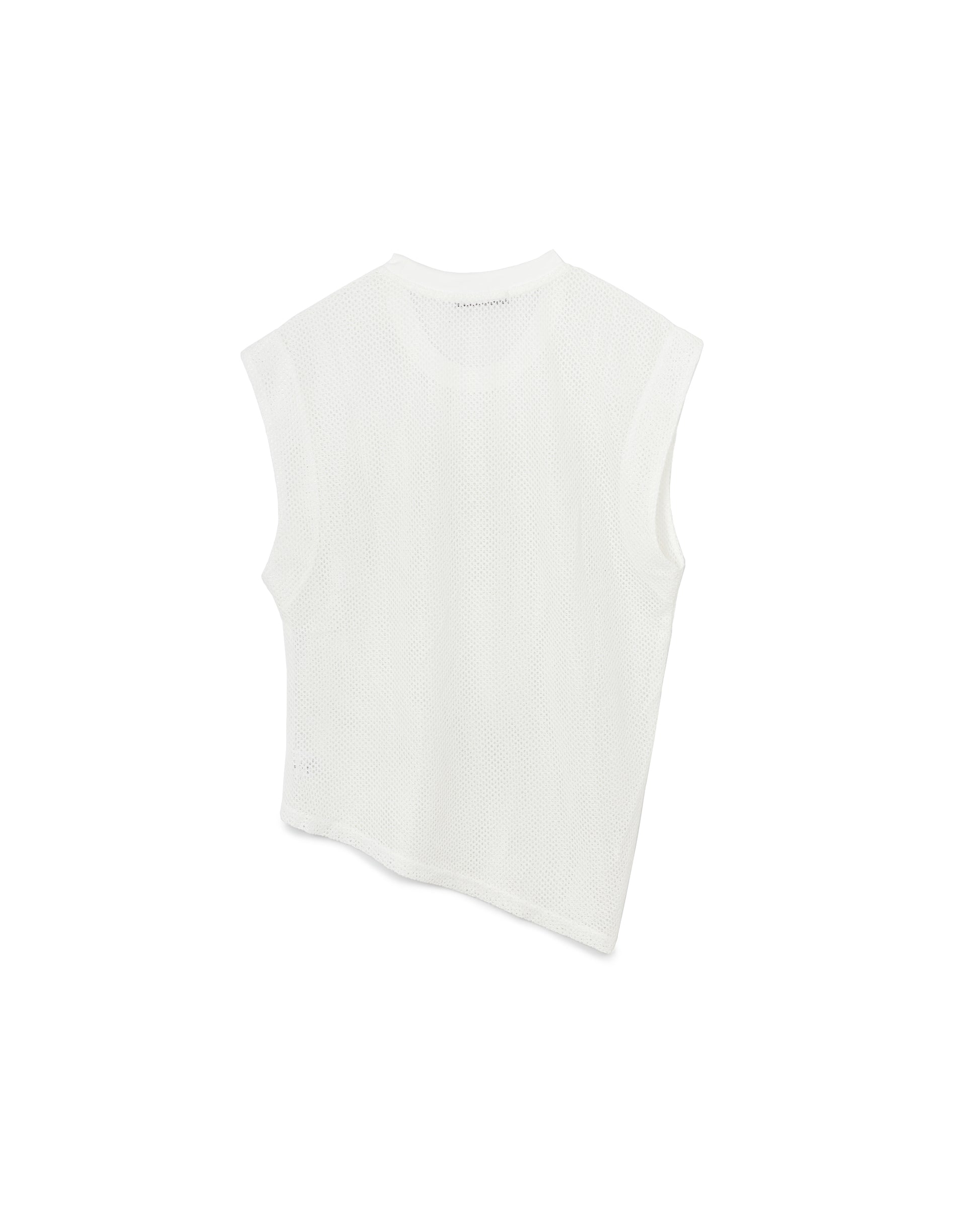 Irregular Sleeveless Knit Top