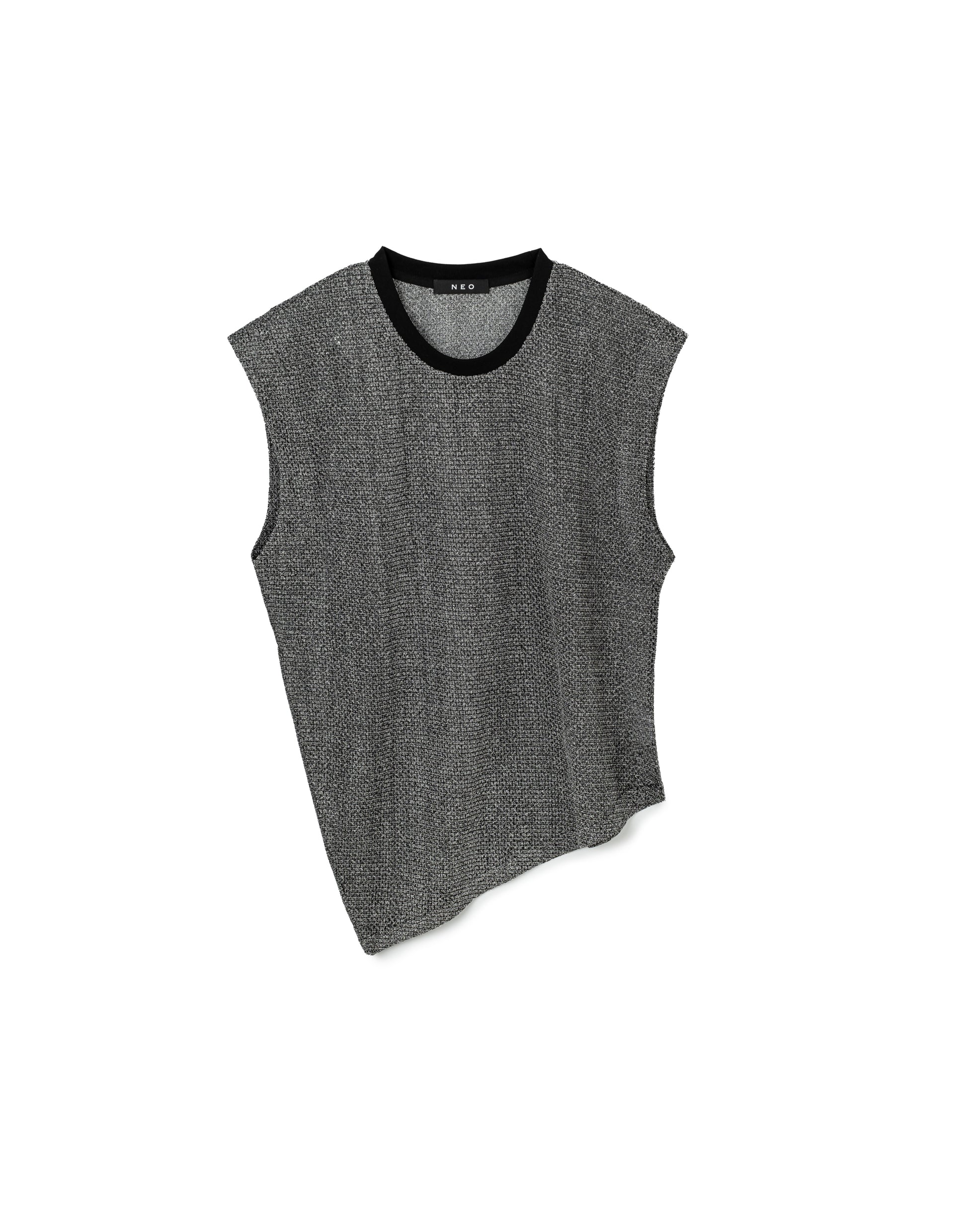 Irregular Sleeveless Knit Top