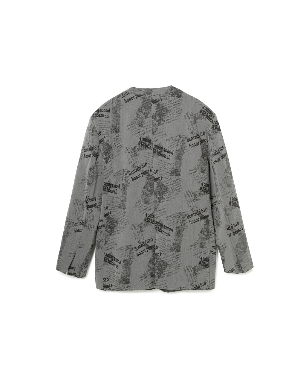 Typography Print Blazer