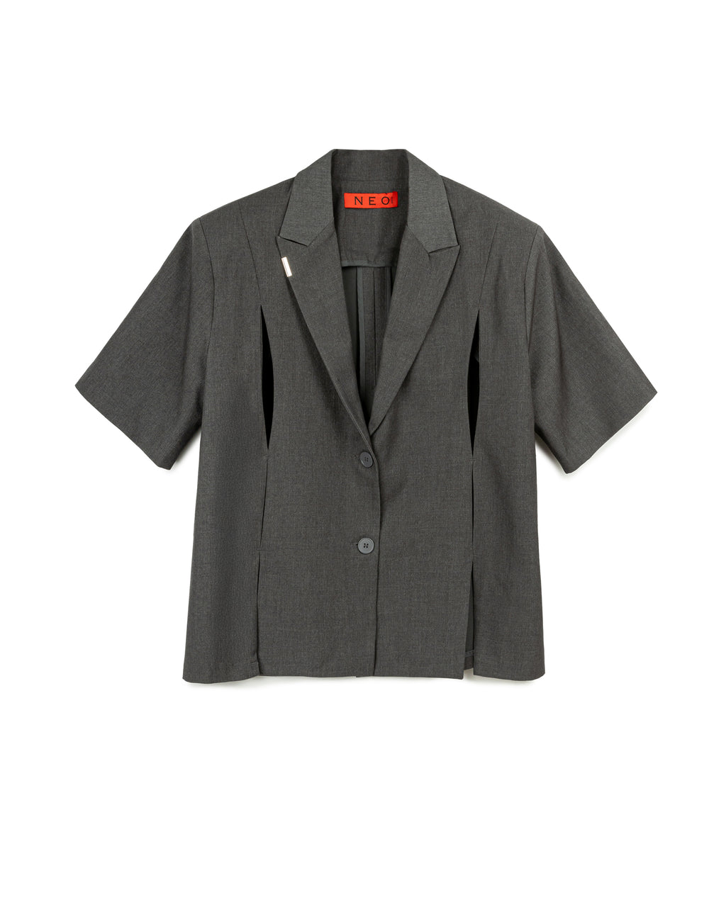 N E O CH.1 Chipped Short Sleeve Blazer