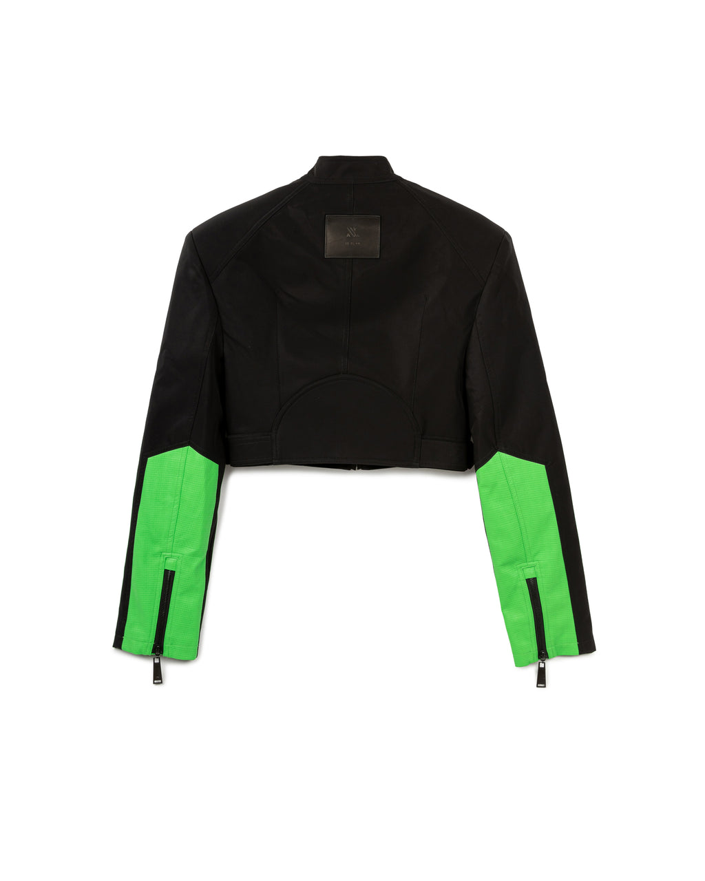 Neon Chevron Cropped Jacket