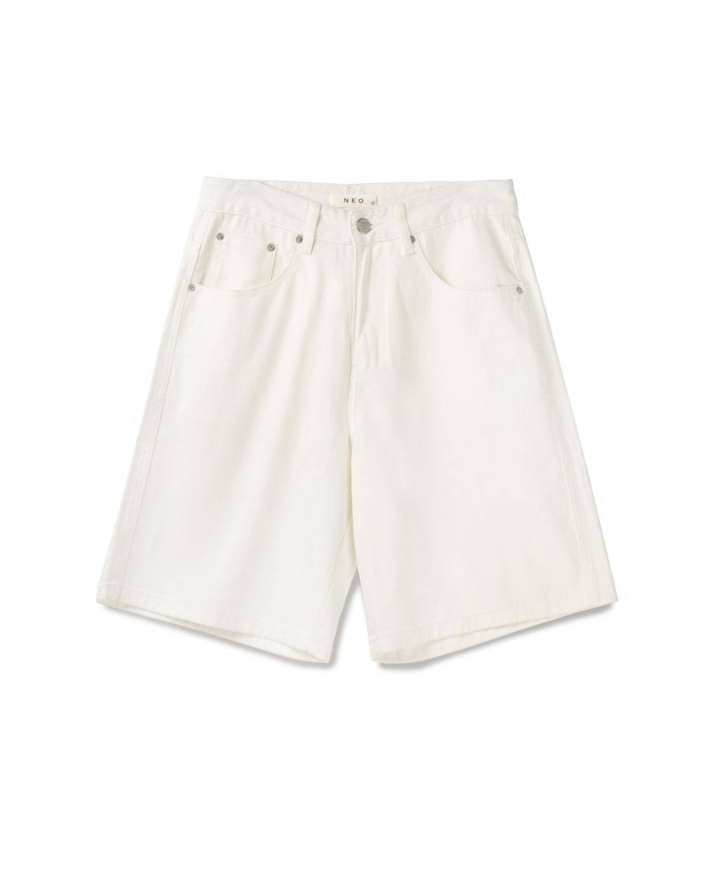 White Denim Short