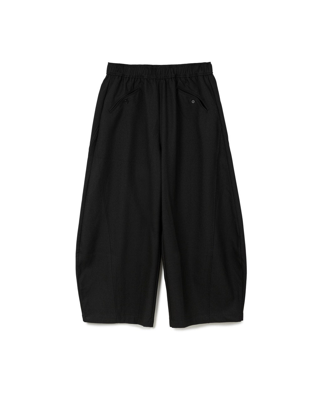 Curved Pocket Elastic Pants