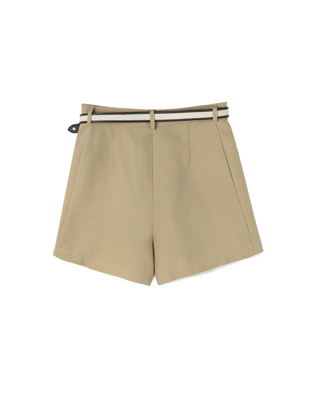 Clean Line Shorts with Belt